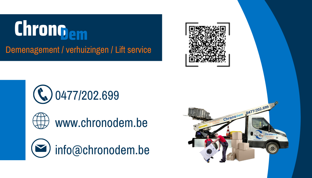 verhuisfirma's Ninove | Chronodem Déménagement - Verhuizing - Lift service